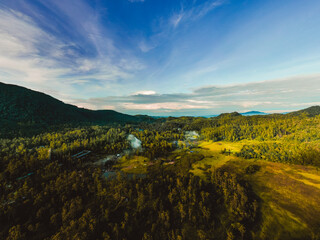 Sunrise in the Side Shore of Java