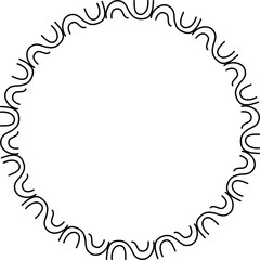 Hand drawn circle frame