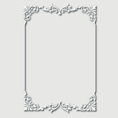 Frame, in the style of an ornament, Vector illustration eps 10, Art.