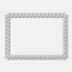 Frame, in the style of an ornament, Vector illustration eps 10, Art.