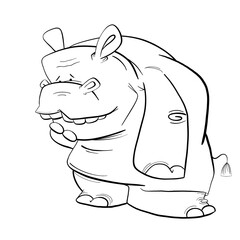 Coloring hippo