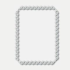 Frame, in the style of an ornament, Vector illustration eps 10, Art.