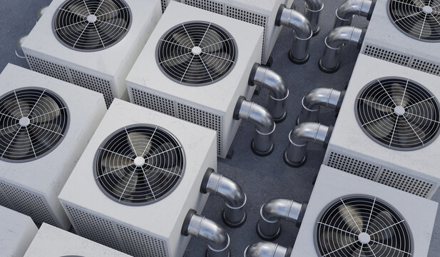 HVAC units (heating, ventilation and air conditioning).