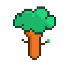 Fototapeta premium Pixelated Tall Tree, Individual