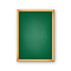 Realistic blank chalkboard in a wooden frame. School blackboard with traces of chalk, writing surface for text or drawing. Presentation board, online studying and e-learning. Vector illustration © 32 pixels