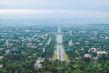 view of the Islamabad from the air