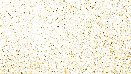 Gold Glitter Texture Isolated on White. Amber Particles Color. Celebratory Background. Golden Explosion of Confetti. Design Element. Digitally Generated Image. Vector Illustration, EPS 10.