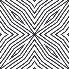 Ikat repeating swimwear design. Black