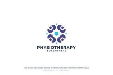 Human health logo design. Wellness Yoga Logo Design
