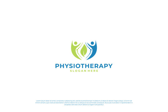 Human health logo design. Wellness Yoga Logo Design