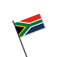 Illustration of South Africa flag Template