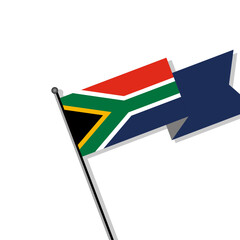 Illustration of South Africa flag Template