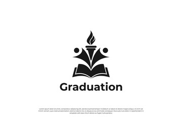 Smart education logo design. School logo template.