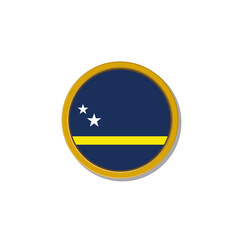 Illustration of Curacao flag Template