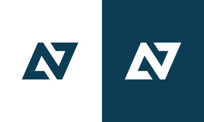 NA letter, AN letters minimal initial letters monogram logo - obrazy, fototapety, plakaty