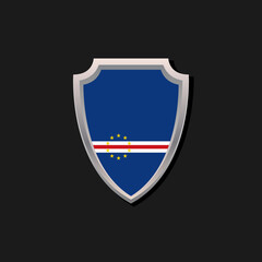 Obraz premium Illustration of Cape Verde flag Template