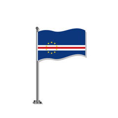 Illustration of Cape Verde flag Template