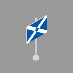 Illustration of Scotland flag Template