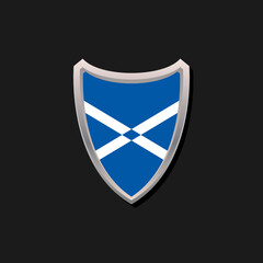 Illustration of Scotland flag Template