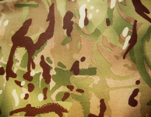 Texture of NATO military camouflage fabric