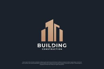 building architecture logo design template.