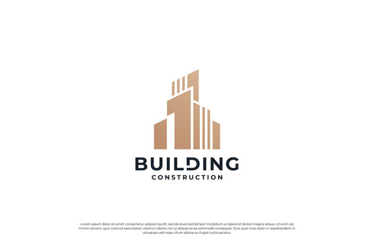 building construction logo design inspiration.