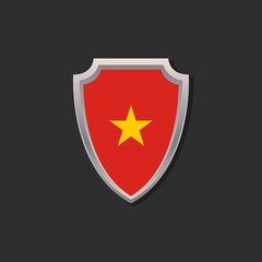 Illustration of Vietnam flag Template