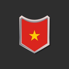 Illustration of Vietnam flag Template