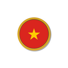 Illustration of Vietnam flag Template