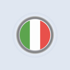 Illustration of Italy flag Template