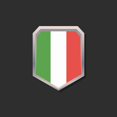 Illustration of Italy flag Template