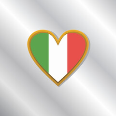 Illustration of Italy flag Template