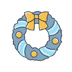 シンプルなクリスマスリース