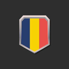 Illustration of Romania flag Template