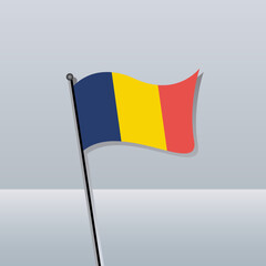 Illustration of Romania flag Template
