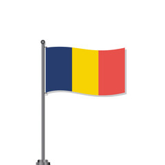 Illustration of Romania flag Template