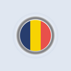 Fototapeta premium Illustration of Romania flag Template