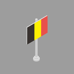 Illustration of Belgium flag Template