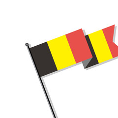 Illustration of Belgium flag Template