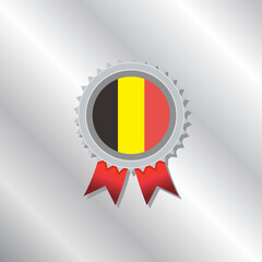 Illustration of Belgium flag Template