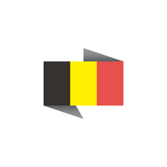 Illustration of Belgium flag Template