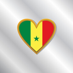 Illustration of Senegal flag Template