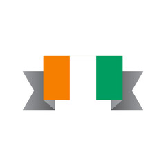 Illustration of Ivory Coast flag Template