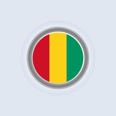 Fototapeta premium Illustration of Guinea flag Template