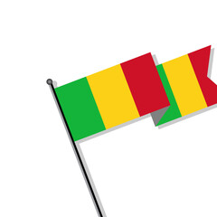 Illustration of Mali flag Template