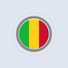 Fototapeta premium Illustration of Mali flag Template