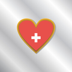 Obraz premium Illustration of Switzerland flag Template