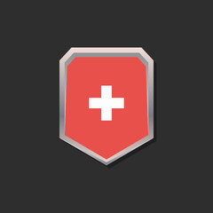 Illustration of Switzerland flag Template