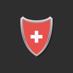 Illustration of Switzerland flag Template