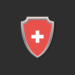 Fototapeta premium Illustration of Switzerland flag Template